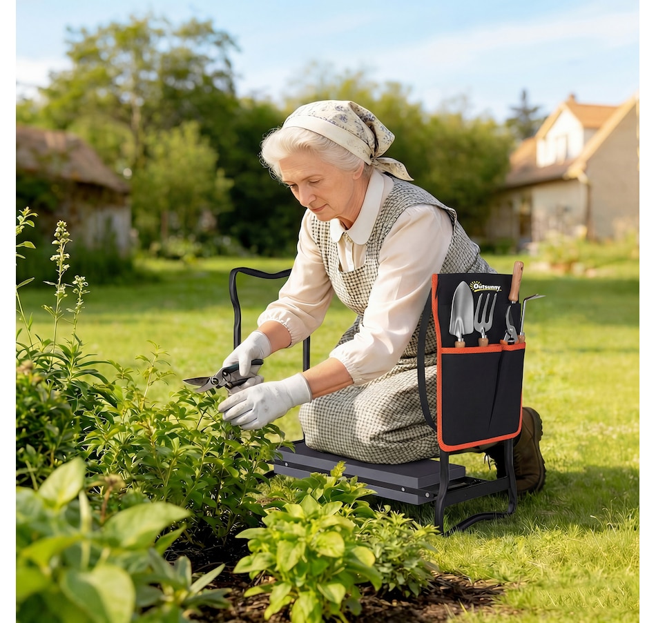 Image 981022_ALTMORE1.jpg, Product 981-022 / Price $56.99, Outsunny Garden Kneeler and Seat, 330lbs Heavy Duty Gardening Stool from Outsunny on TSC.ca's Home & Garden department