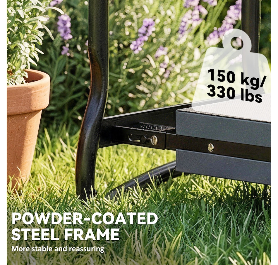 Image 981022_ALTMORE5.jpg, Product 981-022 / Price $56.99, Outsunny Garden Kneeler and Seat, 330lbs Heavy Duty Gardening Stool from Outsunny on TSC.ca's Home & Garden department