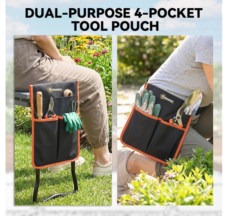 Image 981022_ALTMORE6.jpg, Product 981-022 / Price $56.99, Outsunny Garden Kneeler and Seat, 330lbs Heavy Duty Gardening Stool from Outsunny on TSC.ca's Home & Garden department