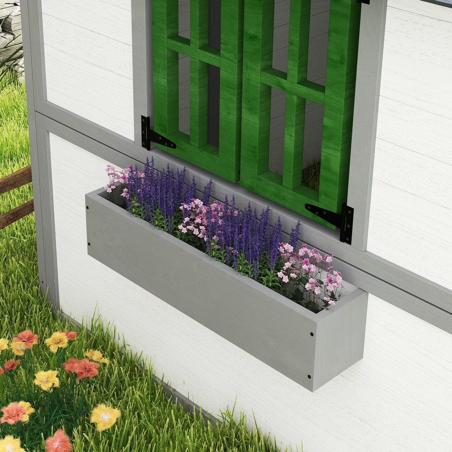Image 981026_ALTMORE8.jpg, Product 981-026 / Price $299.99, Outsunny Playhouse for Kids, Outdoor Wooden Playhouse for Backyard, White from Outsunny on TSC.ca's Home & Garden department