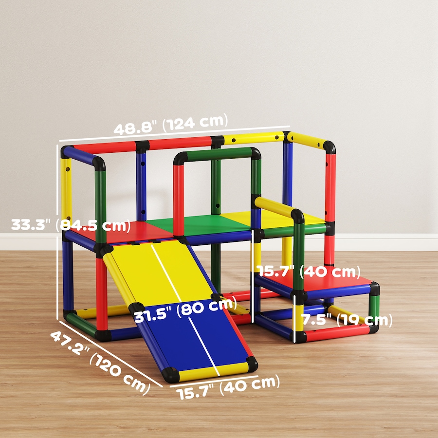Image 981027_ALTMORE2.jpg, Product 981-027 / Price $149.99, Qaba Kids Climbing Structure, Toddler Climbing Toys with Slide and Platform from Qaba on TSC.ca's Home & Garden department