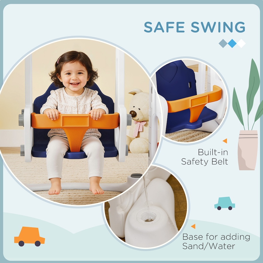 Image 981028_ALTMORE5.jpg, Product 981-028 / Price $169.99, Qaba 6-in-1 Slide and Swing Set with Basketball Hoop, Climber, Orange from Qaba on TSC.ca's Home & Garden department