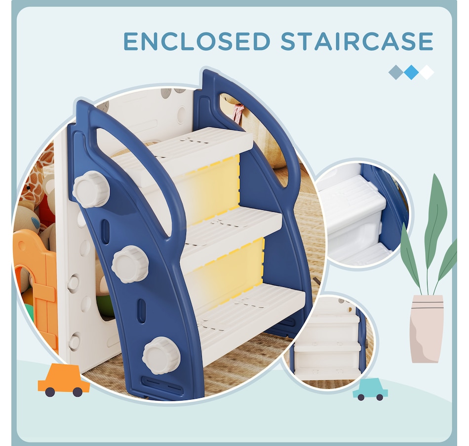 Image 981032_ALTMORE5.jpg, Product 981-032 / Price $246.99, Qaba 9 in 1 Toddler Slide with Basketball Hoop, for 1-3 Years, Orange from Qaba on TSC.ca's Home & Garden department