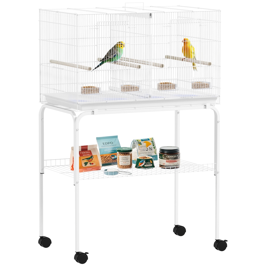 Image 981036.jpg, Product 981-036 / Price $108.95, PawHut 46" H Bird Cage, Parakeet Cages for Budgie, Lovebird, Canary from PawHut on TSC.ca's Home & Garden department