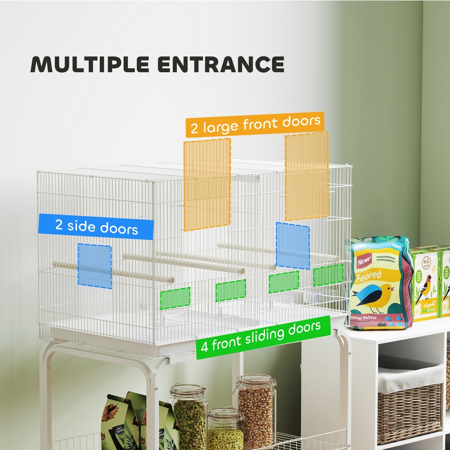 Image 981036_ALTMORE5.jpg, Product 981-036 / Price $108.95, PawHut 46" H Bird Cage, Parakeet Cages for Budgie, Lovebird, Canary from PawHut on TSC.ca's Home & Garden department