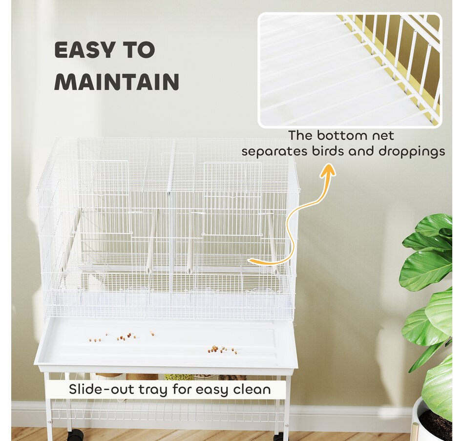 Image 981036_ALTMORE6.jpg, Product 981-036 / Price $99.99, PawHut 46" H Bird Cage, Parakeet Cages for Budgie, Lovebird, Canary from PawHut on TSC.ca's Home & Garden department