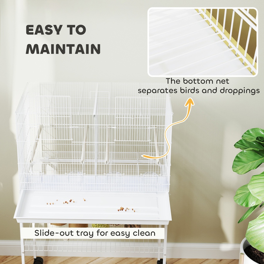 Image 981036_ALTMORE6.jpg, Product 981-036 / Price $108.95, PawHut 46" H Bird Cage, Parakeet Cages for Budgie, Lovebird, Canary from PawHut on TSC.ca's Home & Garden department
