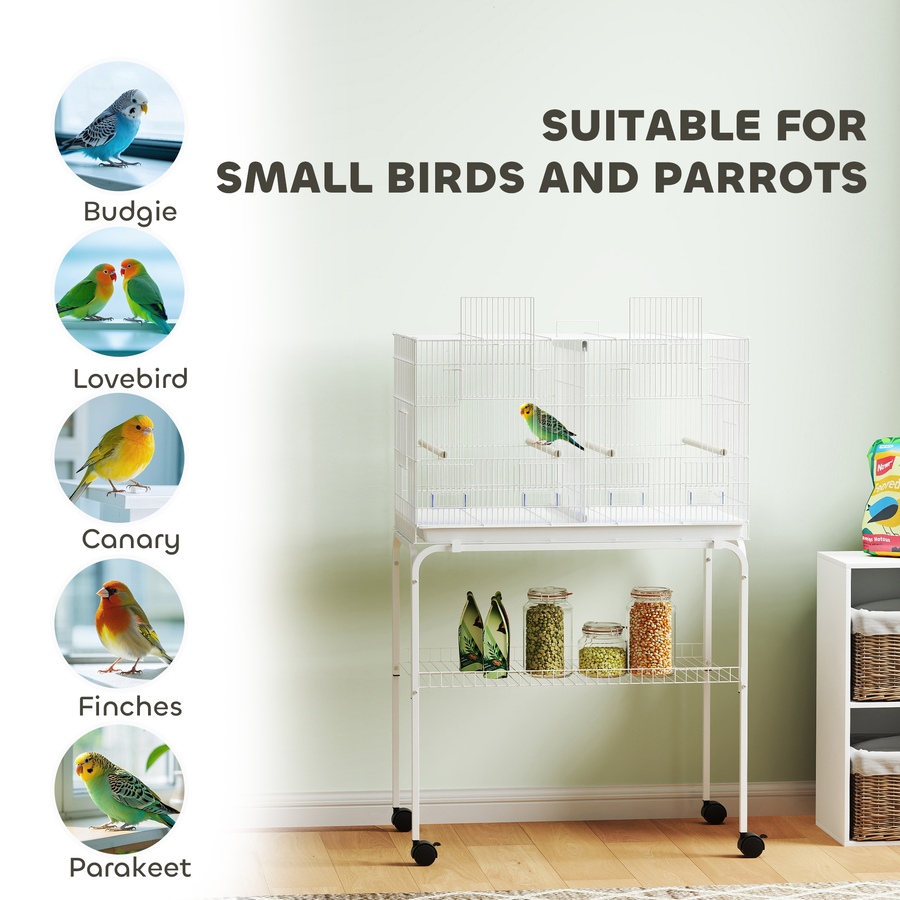 Image 981036_ALTMORE8.jpg, Product 981-036 / Price $108.95, PawHut 46" H Bird Cage, Parakeet Cages for Budgie, Lovebird, Canary from PawHut on TSC.ca's Home & Garden department