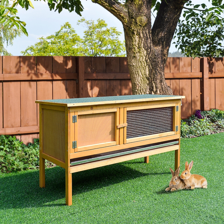 Image 981040_ALTMORE1.jpg, Product 981-040 / Price $109.99, PawHut Wooden Rabbit Hutch, Indoor Outdoor Bunny Cage with Tray from PawHut on TSC.ca's Home & Garden department