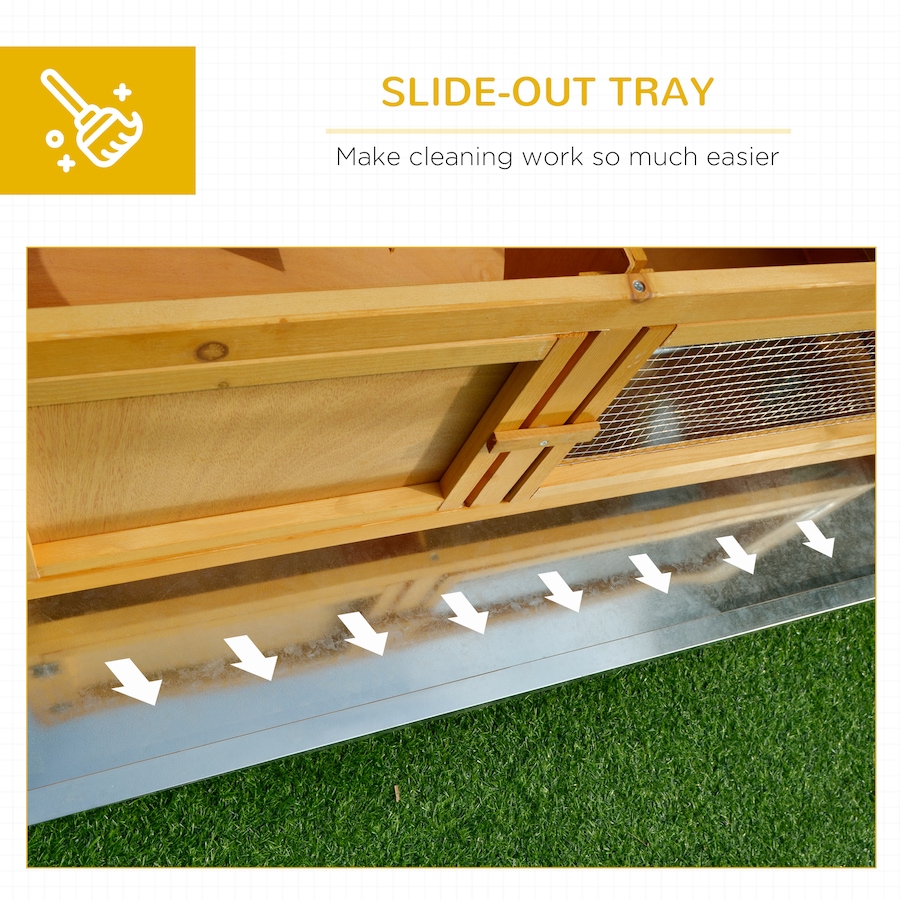 Image 981040_ALTMORE4.jpg, Product 981-040 / Price $109.99, PawHut Wooden Rabbit Hutch, Indoor Outdoor Bunny Cage with Tray from PawHut on TSC.ca's Home & Garden department