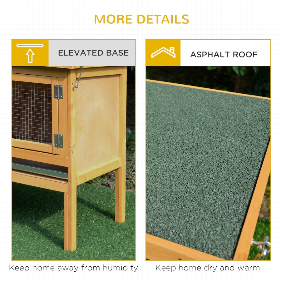 Image 981040_ALTMORE5.jpg, Product 981-040 / Price $109.99, PawHut Wooden Rabbit Hutch, Indoor Outdoor Bunny Cage with Tray from PawHut on TSC.ca's Home & Garden department