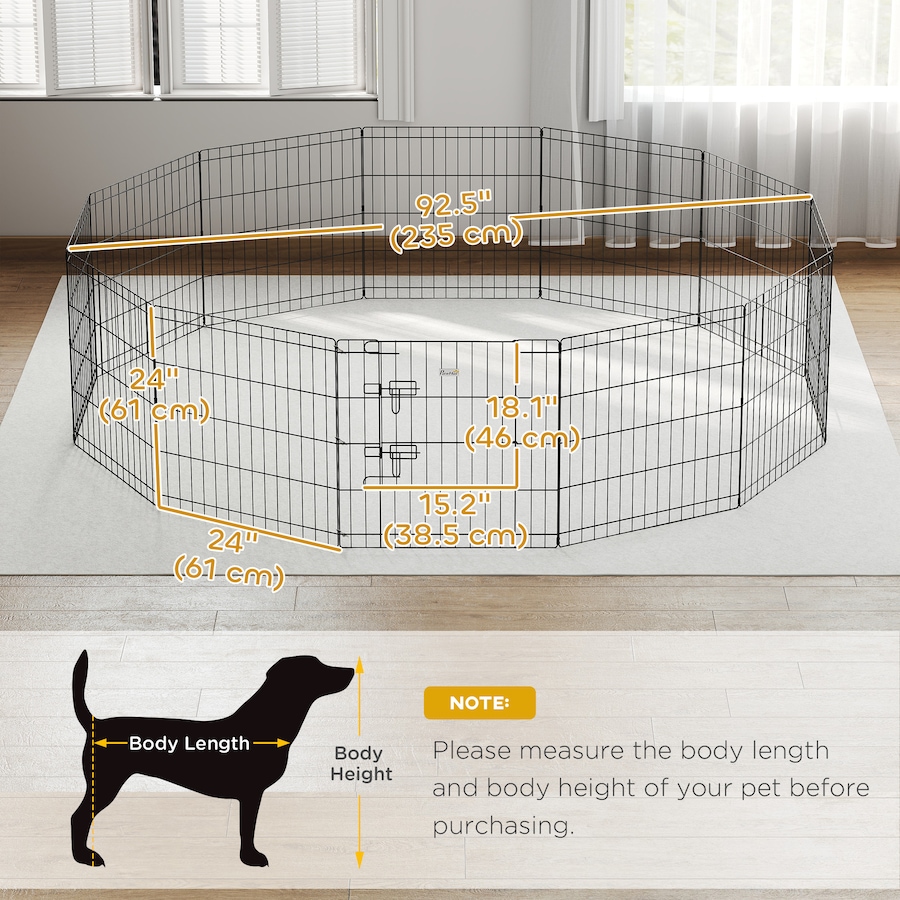 Image 981059_ALTMORE2.jpg, Product 981-059 / Price $99.99, PawHut Foldable Metal Exercise Pet Playpen Yard Dog Puppy Kennel 12 Panels from PawHut on TSC.ca's Home & Garden department