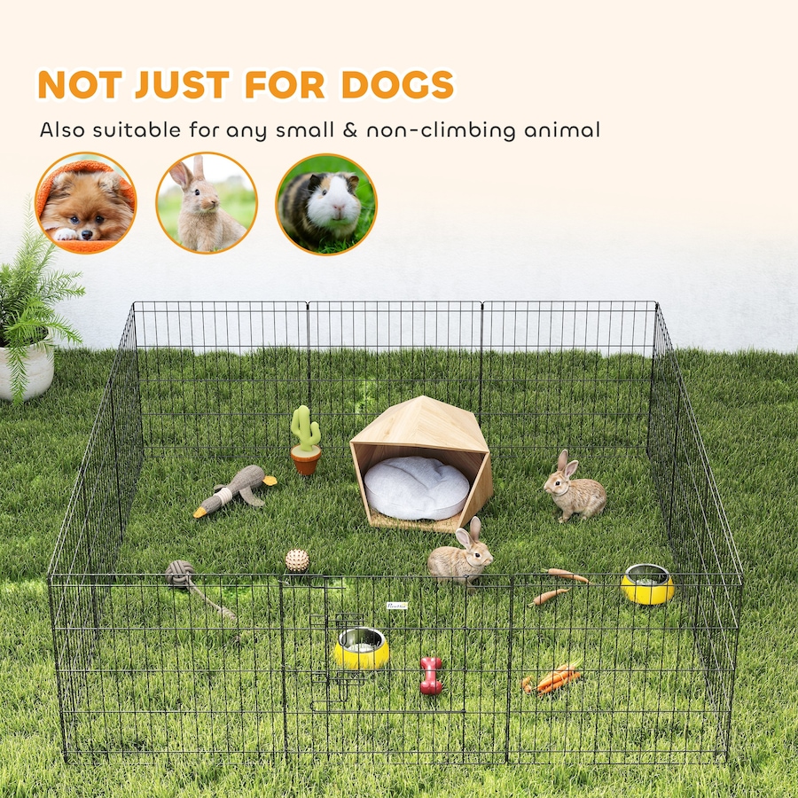 Image 981059_ALTMORE4.jpg, Product 981-059 / Price $99.99, PawHut Foldable Metal Exercise Pet Playpen Yard Dog Puppy Kennel 12 Panels from PawHut on TSC.ca's Home & Garden department