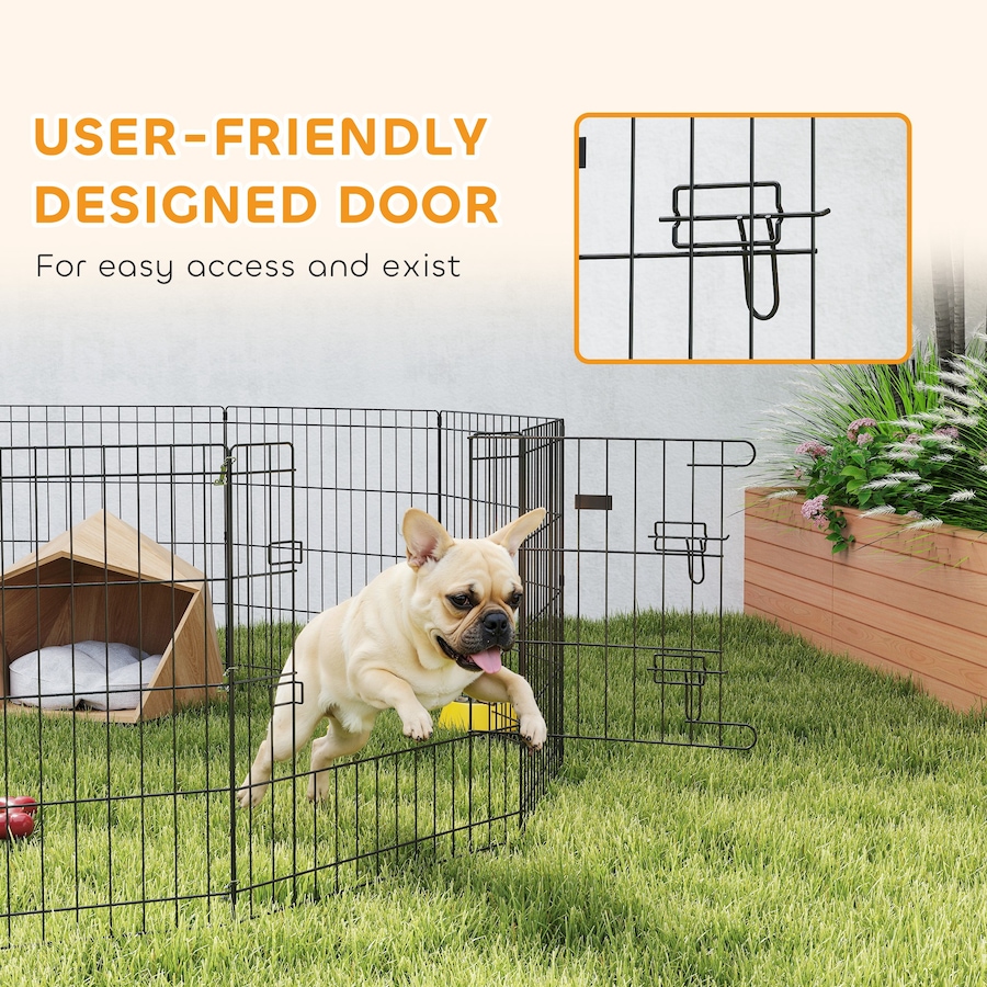 Image 981059_ALTMORE6.jpg, Product 981-059 / Price $99.99, PawHut Foldable Metal Exercise Pet Playpen Yard Dog Puppy Kennel 12 Panels from PawHut on TSC.ca's Home & Garden department