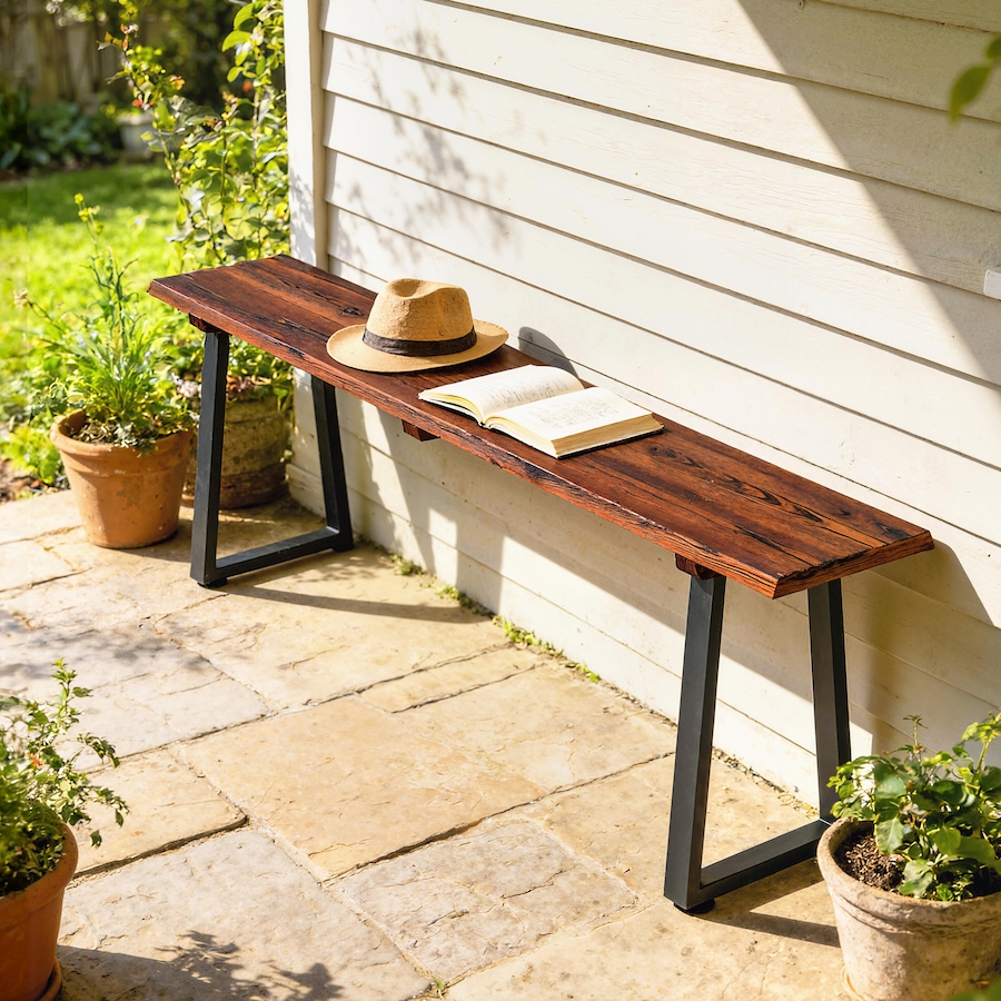 Image 981075_ALTMORE1.jpg, Product 981-075 / Price $99.99, Outsunny Wood Outdoor Bench for 2 People, 59" Backless Patio Garden Bench from Outsunny on TSC.ca's Home & Garden department