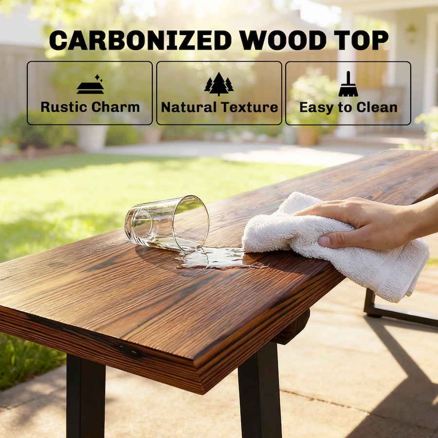 Image 981075_ALTMORE4.jpg, Product 981-075 / Price $99.99, Outsunny Wood Outdoor Bench for 2 People, 59" Backless Patio Garden Bench from Outsunny on TSC.ca's Home & Garden department