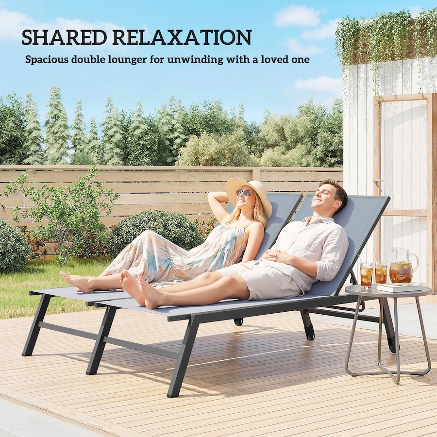 Image 981084_ALTMORE3.jpg, Product 981-084 / Price $179.99, Outsunny Chaise Lounge Chair 5-Position Adjustable, Grey from Outsunny on TSC.ca's Home & Garden department