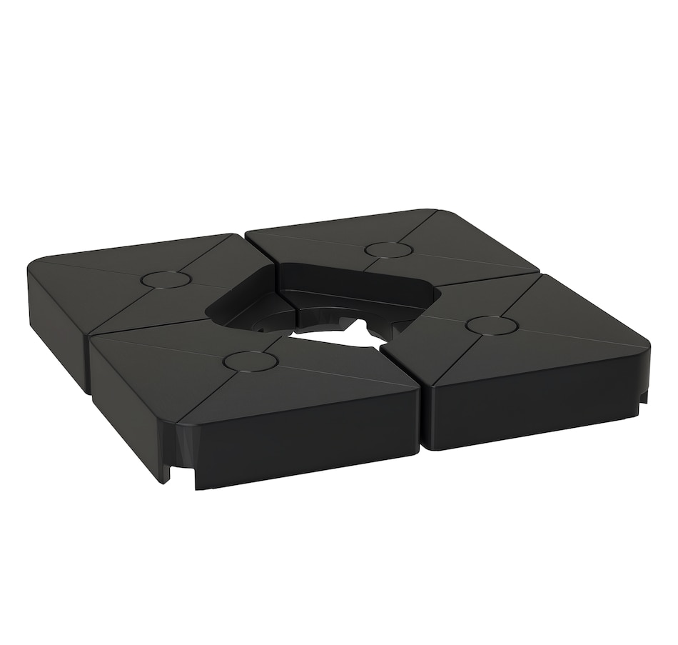 Image 981093.png, Product 981-093 / Price $84.99, Outsunny Umbrella Weights for Cantilever Parasols, Set of 4 Parasol Base Weights, Black from Outsunny on TSC.ca's Home & Garden department