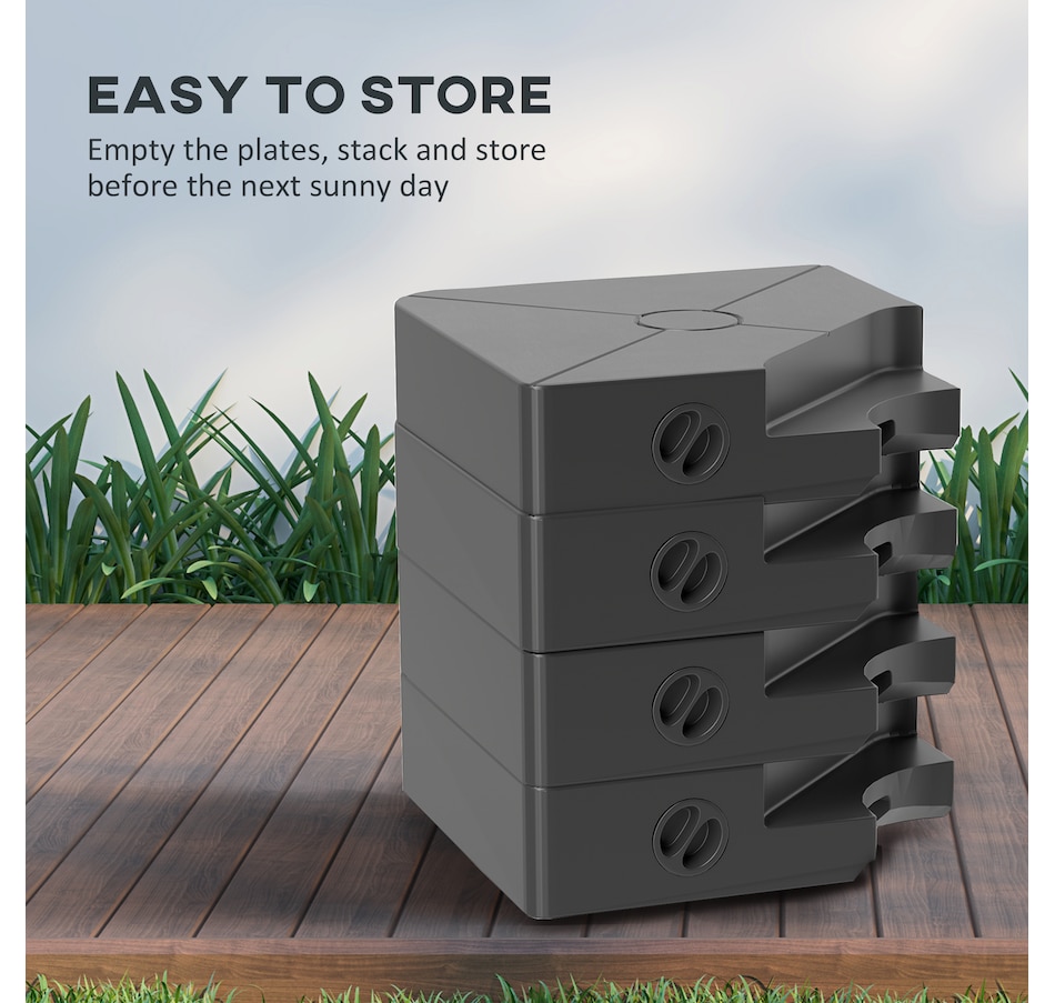 Image 981093_ALTMORE6.jpg, Product 981-093 / Price $84.99, Outsunny Umbrella Weights for Cantilever Parasols, Set of 4 Parasol Base Weights, Black from Outsunny on TSC.ca's Home & Garden department