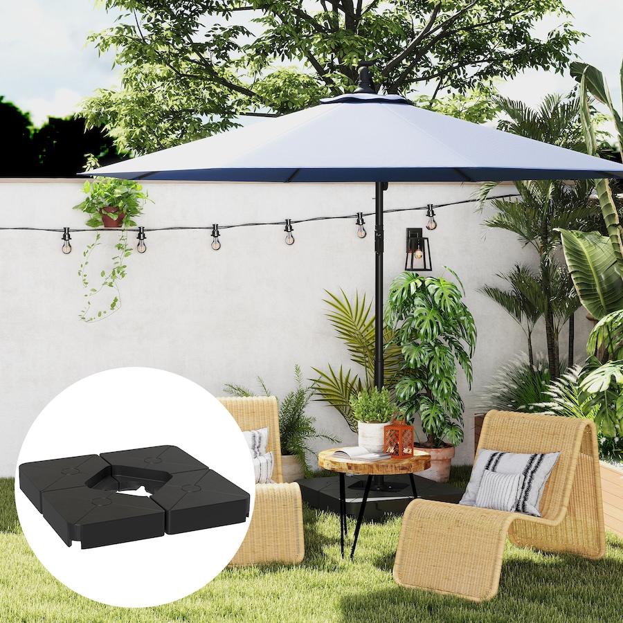 Image 981093_ALTMORE7.jpg, Product 981-093 / Price $89.99, Outsunny Umbrella Weights for Cantilever Parasols, Set of 4 Parasol Base Weights, Black from Outsunny on TSC.ca's Home & Garden department