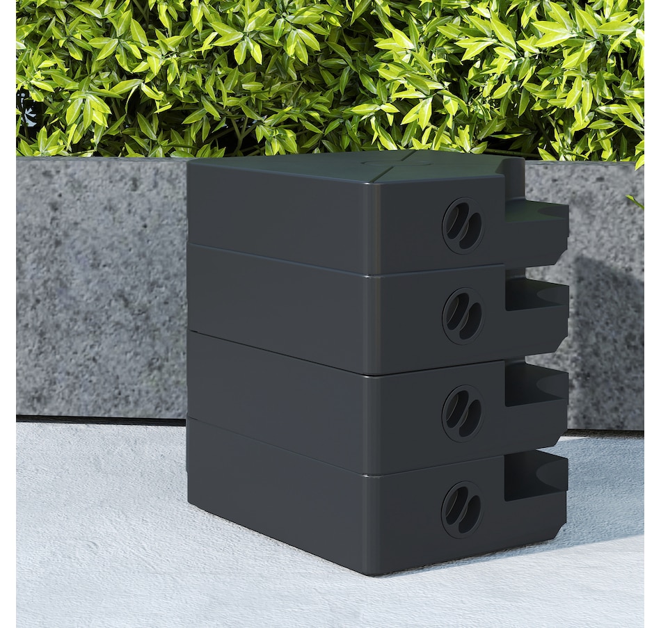 Image 981093_ALTMORE8.jpg, Product 981-093 / Price $84.99, Outsunny Umbrella Weights for Cantilever Parasols, Set of 4 Parasol Base Weights, Black from Outsunny on TSC.ca's Home & Garden department