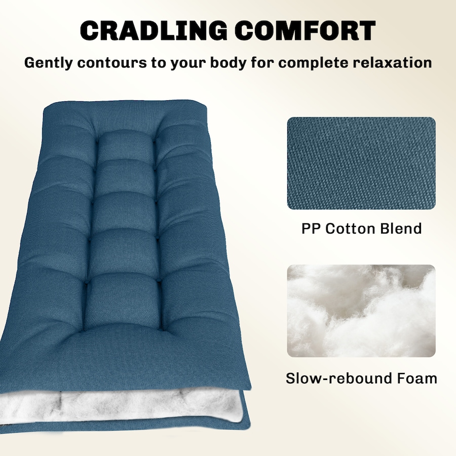 Image 981104_ALTMORE4.jpg, Product 981-104 / Price $76.99, Outsunny Patio Lounge Chair Cushion with Securing Straps, Blue from Outsunny on TSC.ca's Home & Garden department