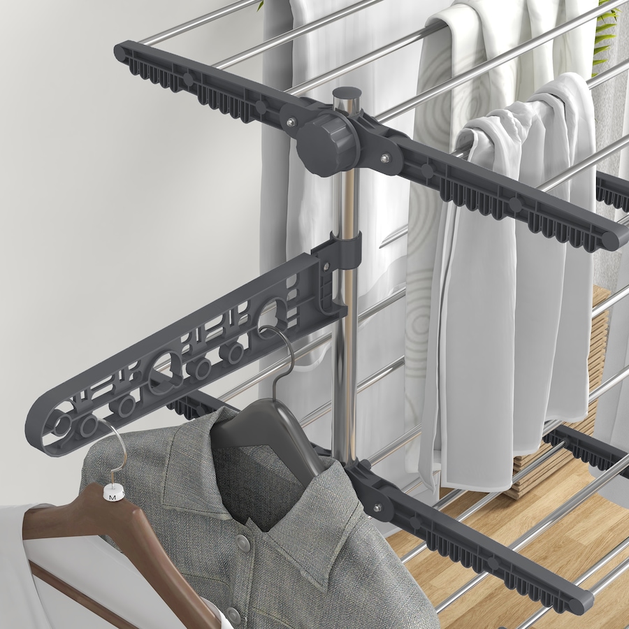 Image 981122_ALTMORE16.jpg, Product 981-122 / Price $59.99 - $73.99, HOMCOM Clothes Drying Rack with Side Wings for Indoor Outdoor from HOMCOM on TSC.ca's Home & Garden department