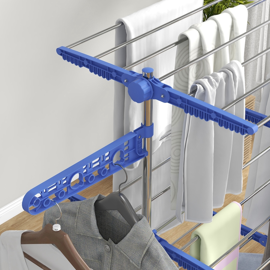 Image 981122_ALTMORE24.jpg, Product 981-122 / Price $59.99 - $73.99, HOMCOM Clothes Drying Rack with Side Wings for Indoor Outdoor from HOMCOM on TSC.ca's Home & Garden department