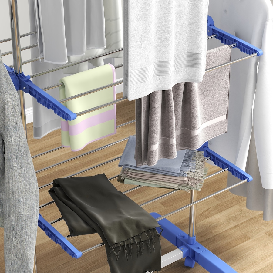 Image 981122_ALTMORE25.jpg, Product 981-122 / Price $59.99 - $73.99, HOMCOM Clothes Drying Rack with Side Wings for Indoor Outdoor from HOMCOM on TSC.ca's Home & Garden department