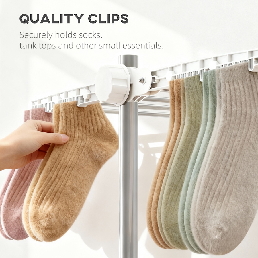Image 981122_ALTMORE40.jpg, Product 981-122 / Price $59.99 - $73.99, HOMCOM Clothes Drying Rack with Side Wings for Indoor Outdoor from HOMCOM on TSC.ca's Home & Garden department