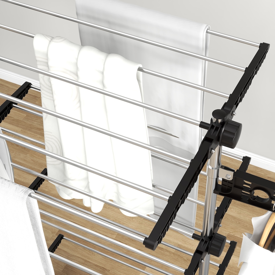 Image 981122_ALTMORE48.jpg, Product 981-122 / Price $59.99 - $73.99, HOMCOM Clothes Drying Rack with Side Wings for Indoor Outdoor from HOMCOM on TSC.ca's Home & Garden department