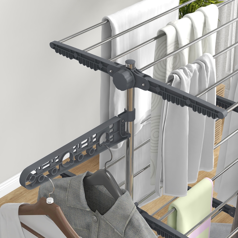 Image 981122_ALTMORE7.jpg, Product 981-122 / Price $59.99 - $73.99, HOMCOM Clothes Drying Rack with Side Wings for Indoor Outdoor from HOMCOM on TSC.ca's Home & Garden department