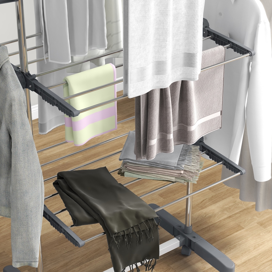Image 981122_ALTMORE8.jpg, Product 981-122 / Price $59.99 - $73.99, HOMCOM Clothes Drying Rack with Side Wings for Indoor Outdoor from HOMCOM on TSC.ca's Home & Garden department