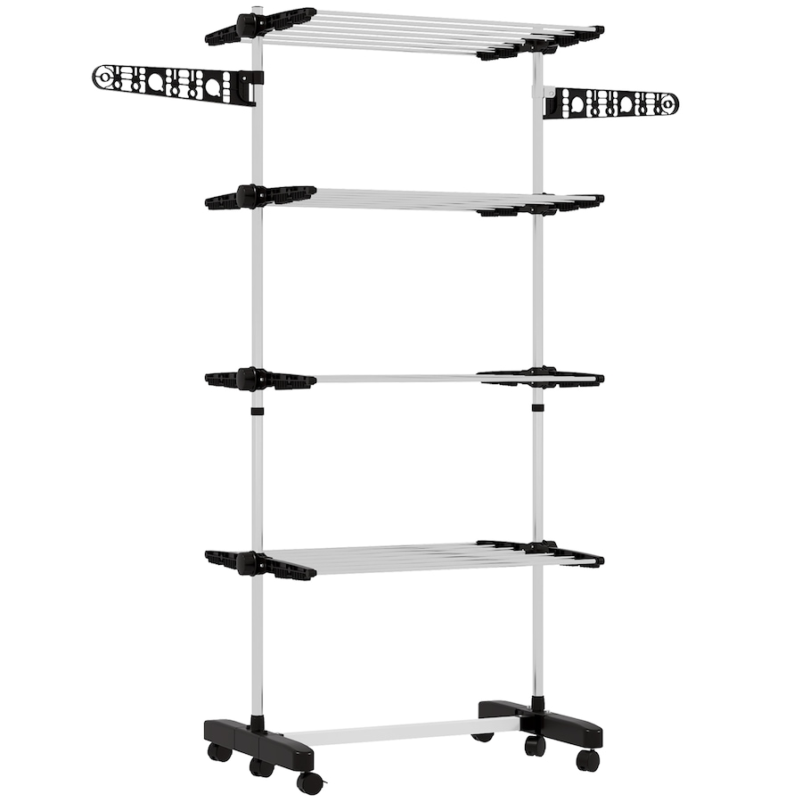 Image 981122_ST04.jpg, Product 981-122 / Price $59.99 - $73.99, HOMCOM Clothes Drying Rack with Side Wings for Indoor Outdoor from HOMCOM on TSC.ca's Home & Garden department