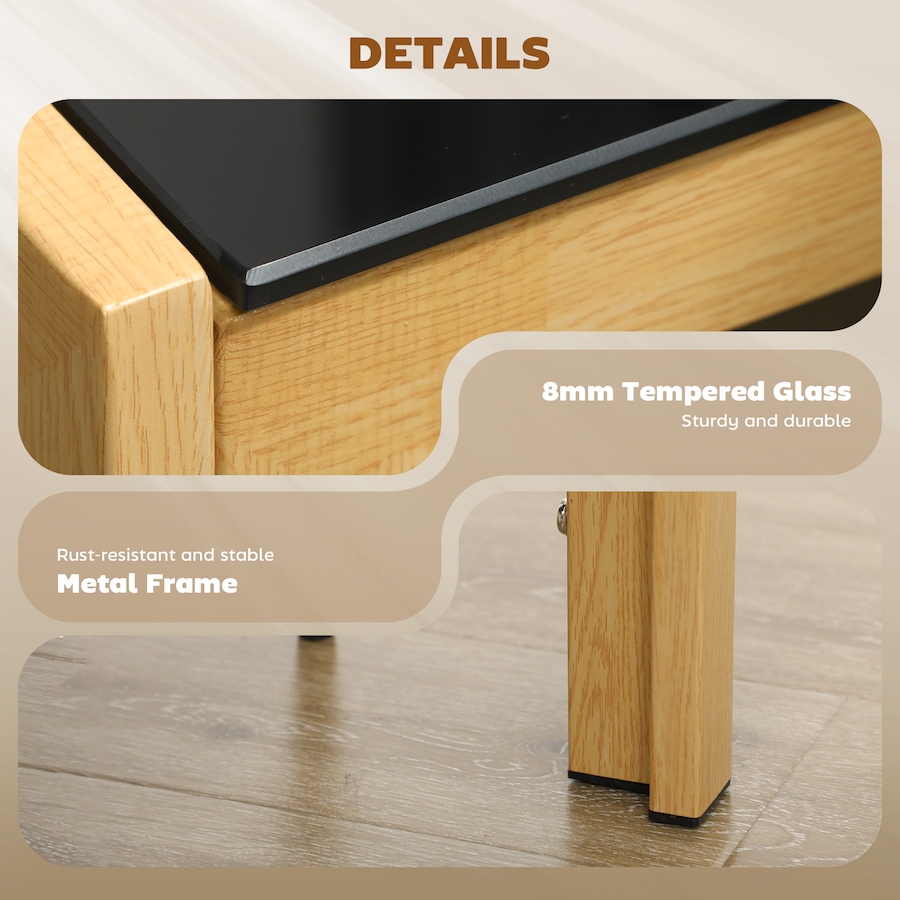 Image 981123_ALTMORE31.jpg, Product 981-123 / Price $284.99 - $318.26, HOMCOM Dining Table Set for 4, Rectangular Glass Kitchen Table With Chairs from HOMCOM on TSC.ca's Home & Garden department