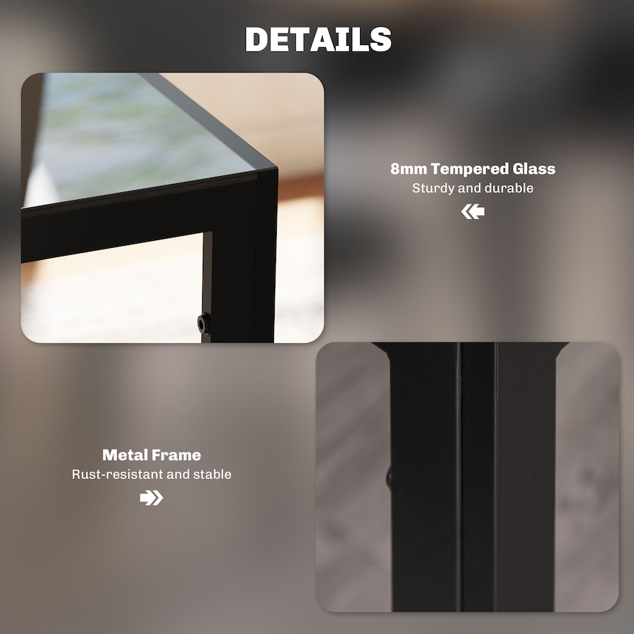 Image 981123_ALTMORE6.jpg, Product 981-123 / Price $284.99 - $318.26, HOMCOM Dining Table Set for 4, Rectangular Glass Kitchen Table With Chairs from HOMCOM on TSC.ca's Home & Garden department