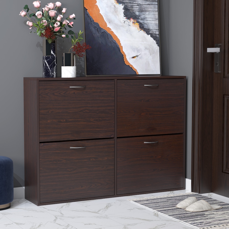 Image 981125_ALTMORE1.jpg, Product 981-125 / Price $164.99, Flip Down Shoe Shelf Wooden Multi Cabinet Drawer Organizer Living Room from HOMCOM on TSC.ca's Home & Garden department
