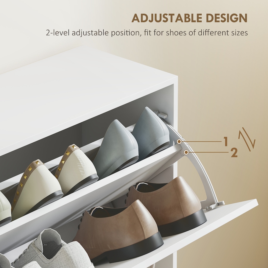 Image 981125_ALTMORE13.jpg, Product 981-125 / Price $164.99, Flip Down Shoe Shelf Wooden Multi Cabinet Drawer Organizer Living Room from HOMCOM on TSC.ca's Home & Garden department