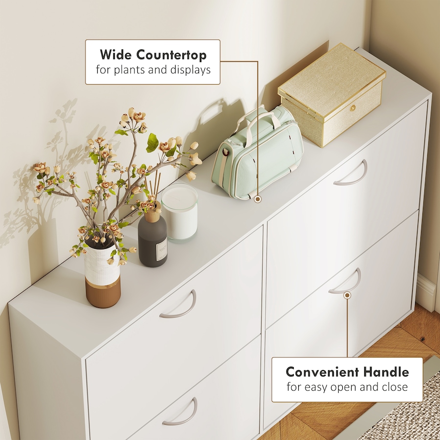 Image 981125_ALTMORE14.jpg, Product 981-125 / Price $164.99, Flip Down Shoe Shelf Wooden Multi Cabinet Drawer Organizer Living Room from HOMCOM on TSC.ca's Home & Garden department