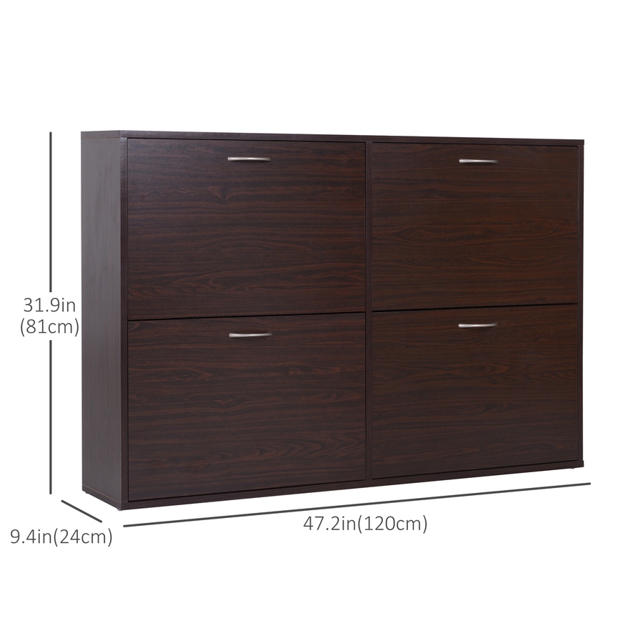 Image 981125_ALTMORE2.jpg, Product 981-125 / Price $164.99, Flip Down Shoe Shelf Wooden Multi Cabinet Drawer Organizer Living Room from HOMCOM on TSC.ca's Home & Garden department