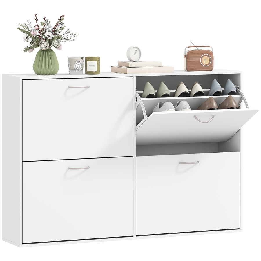 Image 981125_ST02.jpg, Product 981-125 / Price $164.99, Flip Down Shoe Shelf Wooden Multi Cabinet Drawer Organizer Living Room from HOMCOM on TSC.ca's Home & Garden department