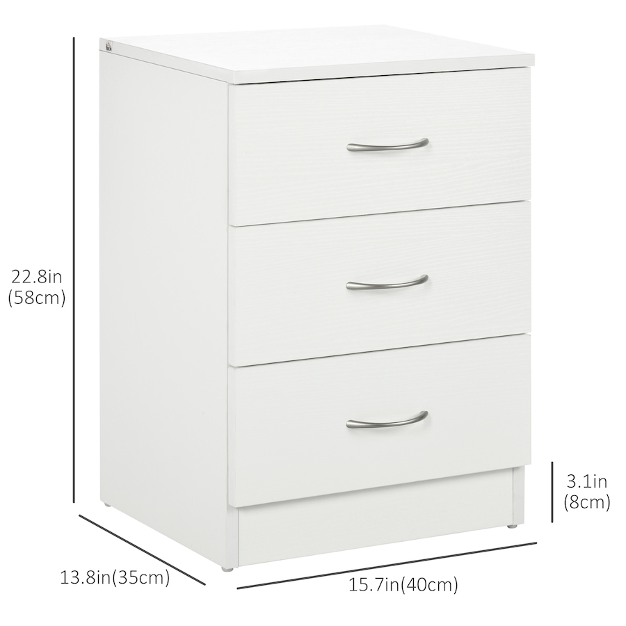 Image 981126_ALTMORE2.jpg, Product 981-126 / Price $101.99 - $106.08, HOMCOM Bedside Table, Night Stand with 3 Drawer for Bedroom from HOMCOM on TSC.ca's Home & Garden department