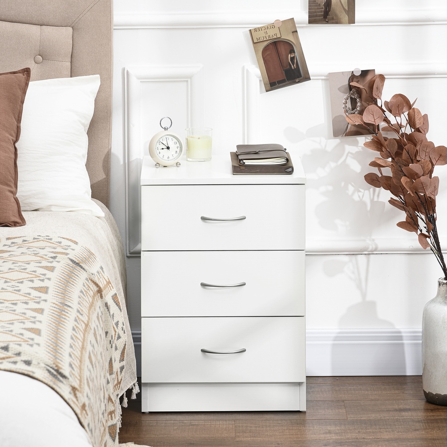 Image 981126_ALTMORE6.jpg, Product 981-126 / Price $101.99 - $106.08, HOMCOM Bedside Table, Night Stand with 3 Drawer for Bedroom from HOMCOM on TSC.ca's Home & Garden department
