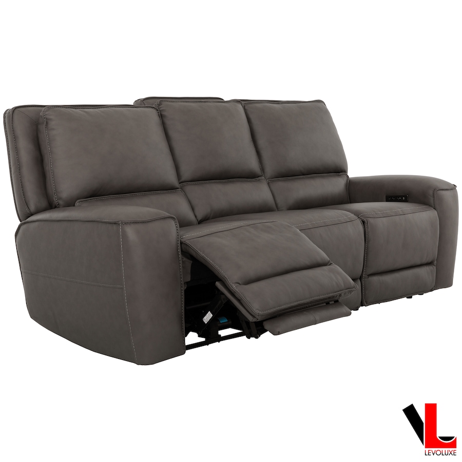 Image 981128_ALTMORE1.png, Product 981-128 / Price $3,149.99, Levoluxe Odessa 92" Power Reclining 3 Seater Sofa with Power Headrests in Tex Grey Leather Match from Levoluxe on TSC.ca's Home & Garden department
