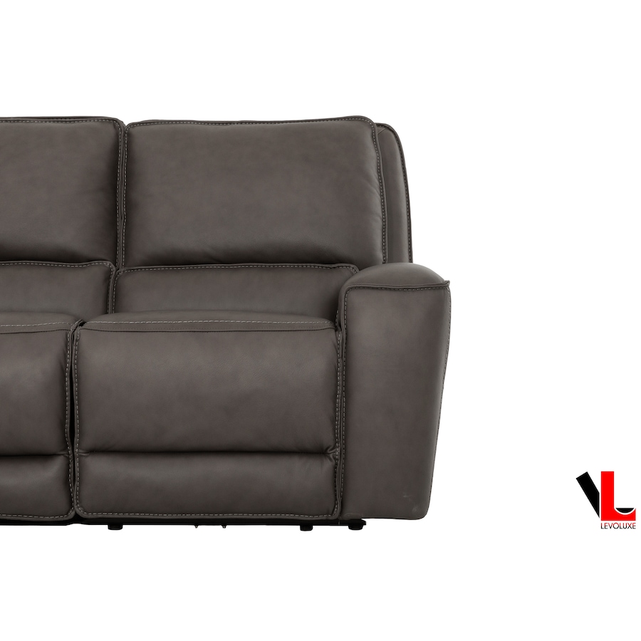 Image 981128_ALTMORE14.png, Product 981-128 / Price $3,149.99, Levoluxe Odessa 92" Power Reclining 3 Seater Sofa with Power Headrests in Tex Grey Leather Match from Levoluxe on TSC.ca's Home & Garden department