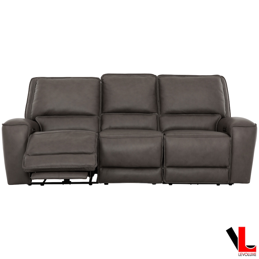 Image 981128_ALTMORE3.png, Product 981-128 / Price $3,149.99, Levoluxe Odessa 92" Power Reclining 3 Seater Sofa with Power Headrests in Tex Grey Leather Match from Levoluxe on TSC.ca's Home & Garden department