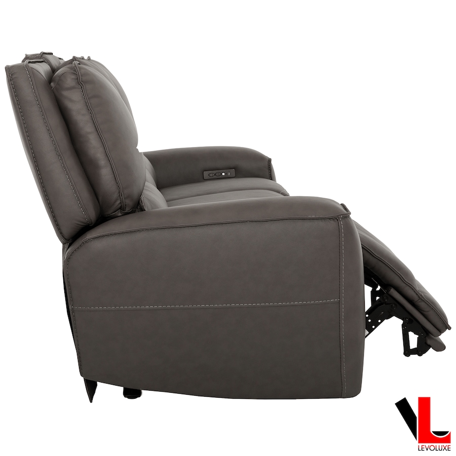 Image 981128_ALTMORE5.png, Product 981-128 / Price $3,149.99, Levoluxe Odessa 92" Power Reclining 3 Seater Sofa with Power Headrests in Tex Grey Leather Match from Levoluxe on TSC.ca's Home & Garden department