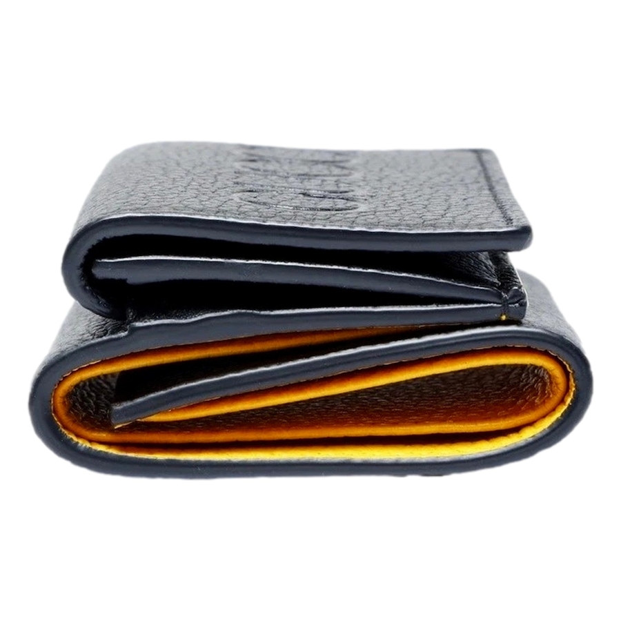Image 981138_ALTMORE2.jpg, Product 981-138 / Price $1,193.00, Gucci Embossed Logo Mini Tri-Fold Wallet Black Yellow Pebbled Leather from Gucci on TSC.ca's Fashion department