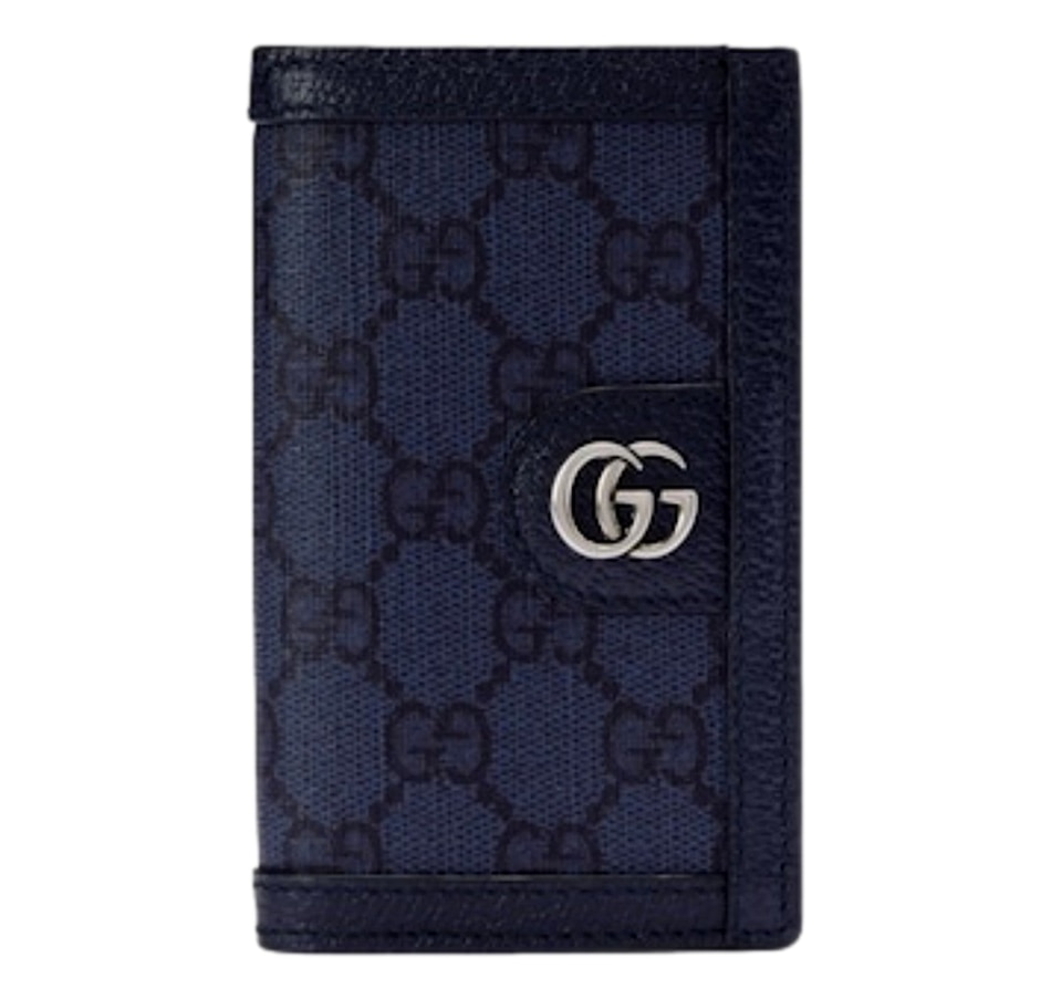 Image 981165.jpg, Product 981-165 / Price $827.00, Gucci Ophidia Navy Blue Supreme Bifold Card Case Wallet from Gucci on TSC.ca's Fashion department