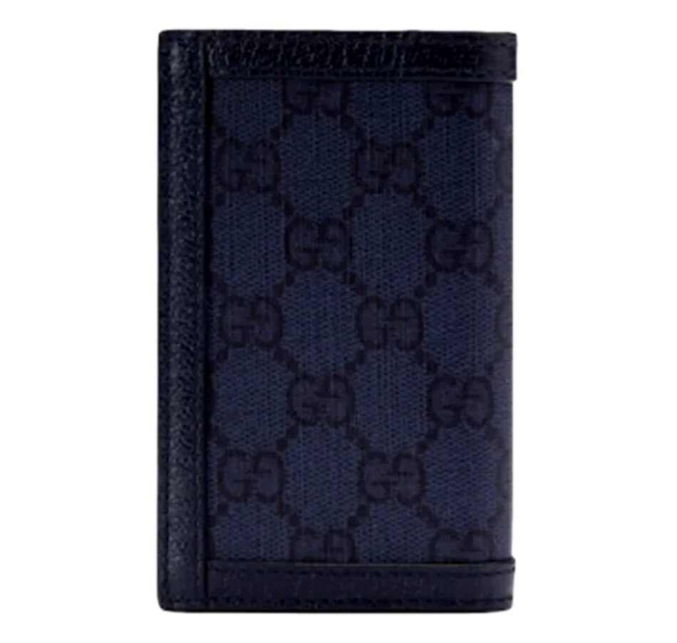 Image 981165_ALTMORE1.jpg, Product 981-165 / Price $827.00, Gucci Ophidia Navy Blue Supreme Bifold Card Case Wallet from Gucci on TSC.ca's Fashion department